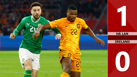 VIDEO bàn thắng Hà Lan vs Ireland: 1-0 (Vòng loại EURO 2024)